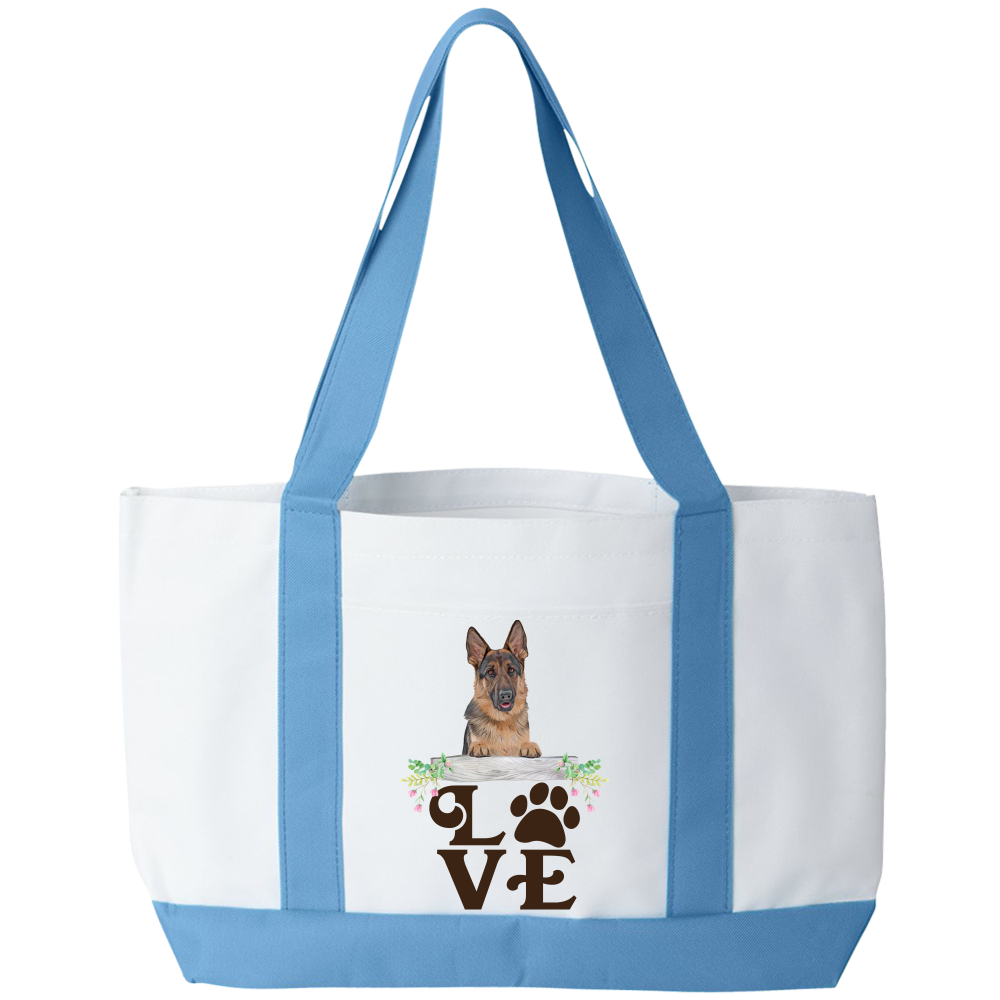 LOVE German Shepherd Tote Bag