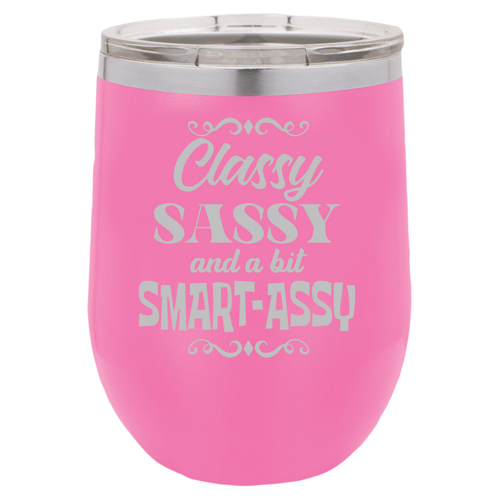 Smart Assy - Wine Laser Etched Tumbler