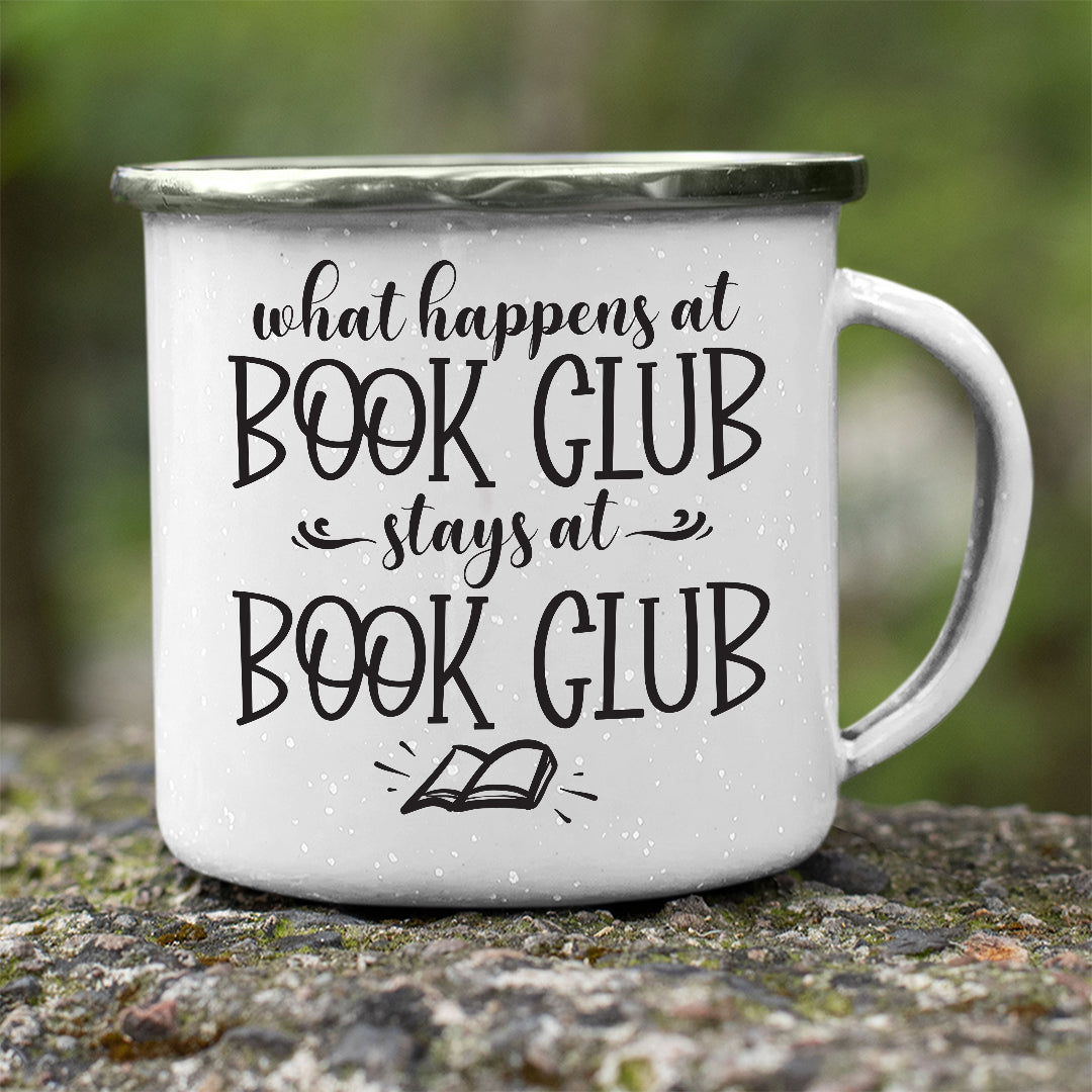 Book Club White Stainless Steel Mug