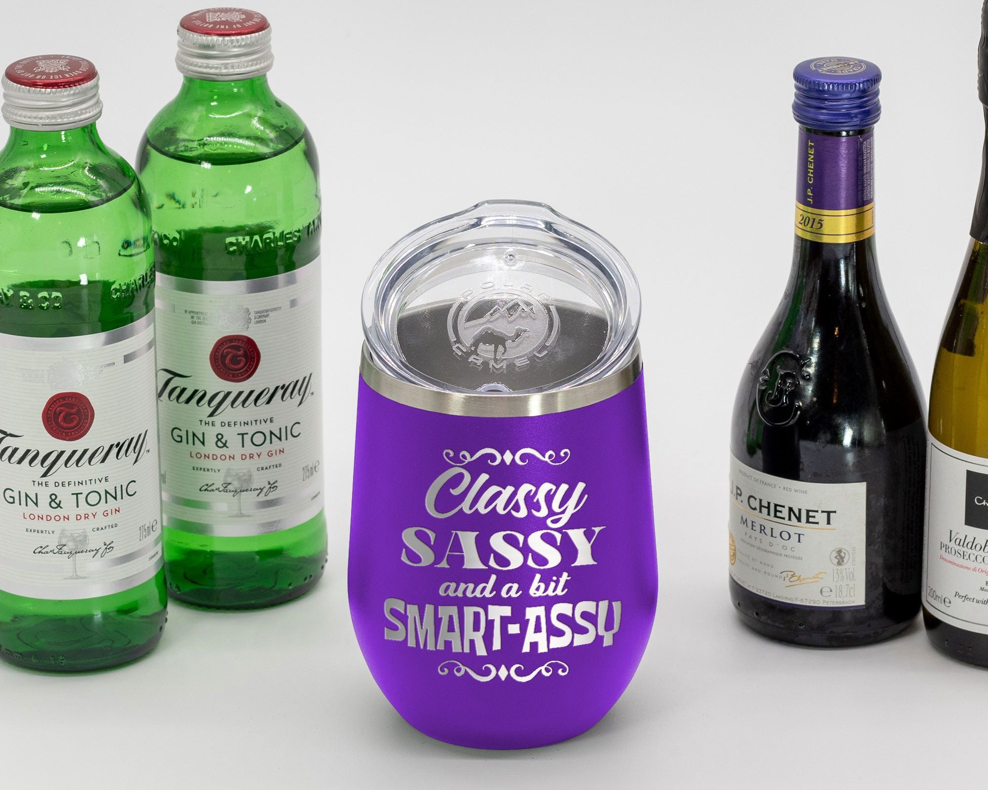 Smart Assy - Wine Laser Etched Tumbler