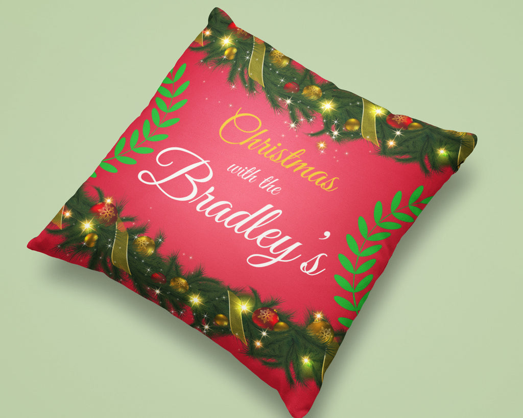 Christmas Bunting - Personalized Pillow Case