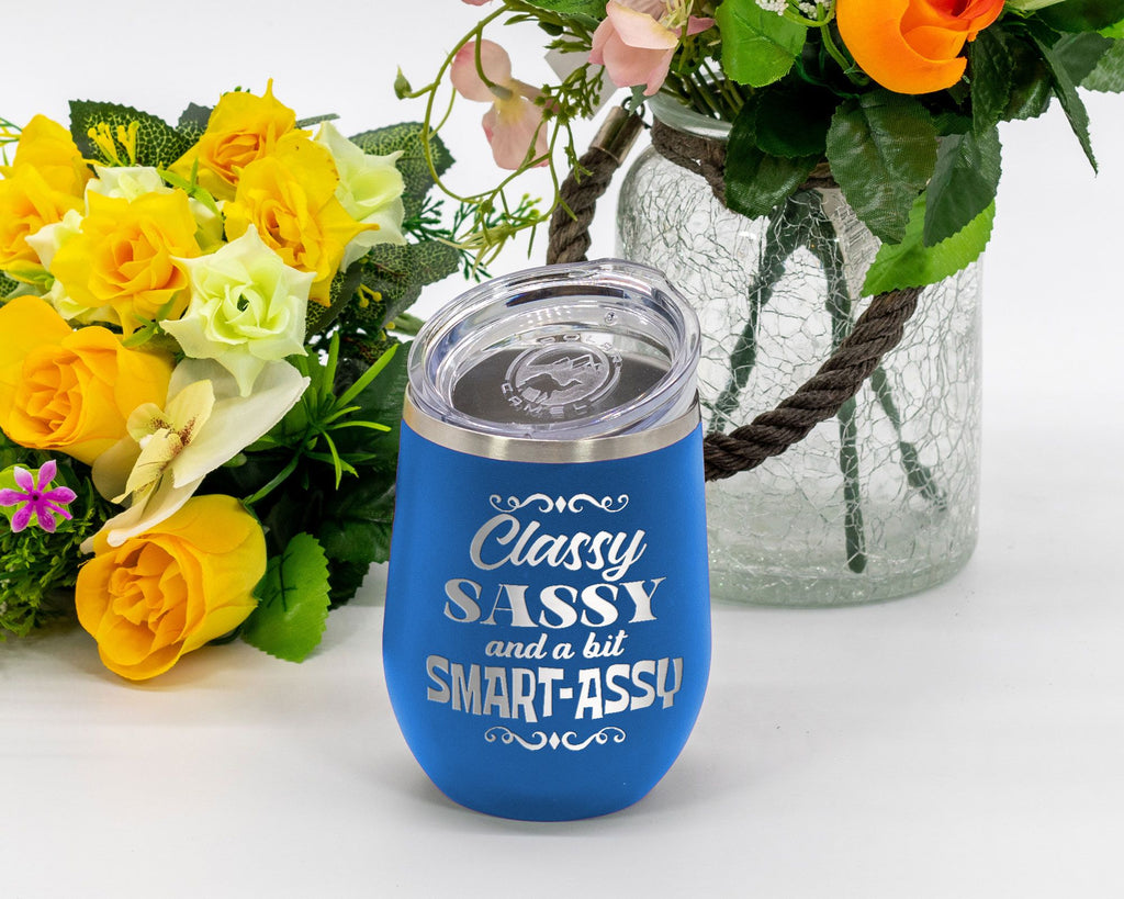 Smart Assy - Wine Laser Etched Tumbler