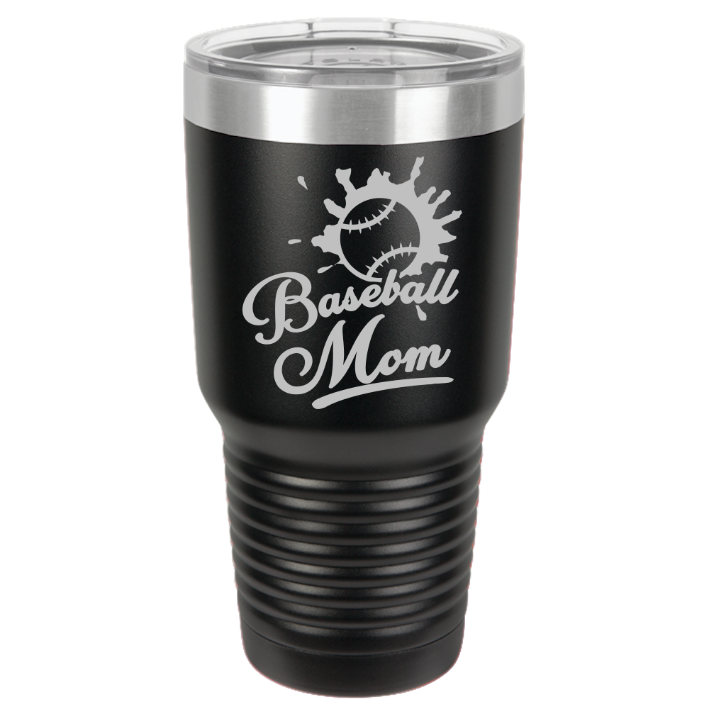 Baseball Mom - 30oz Laser Etched Tumbler