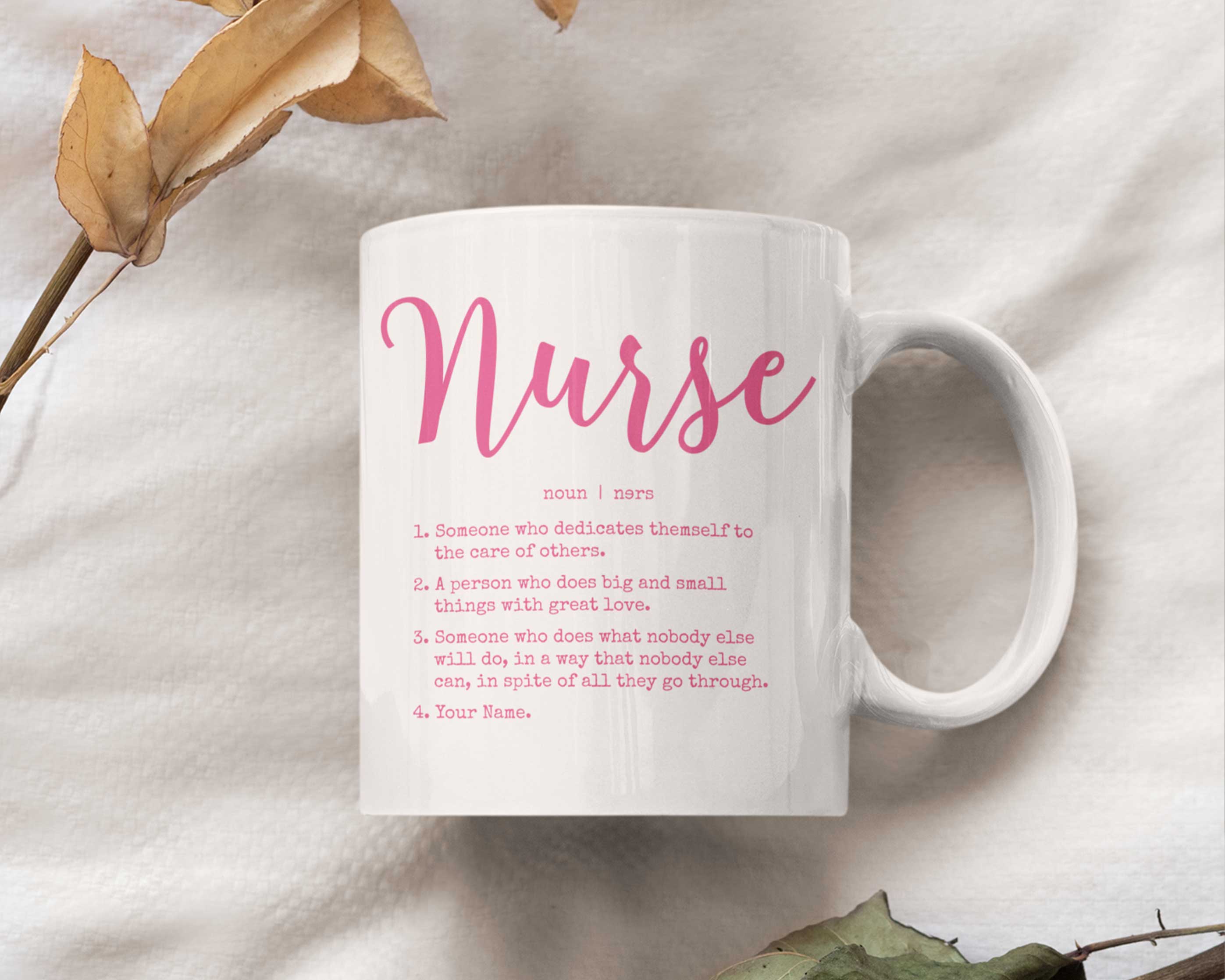 premierstash.com Nurse definition white personalized mug