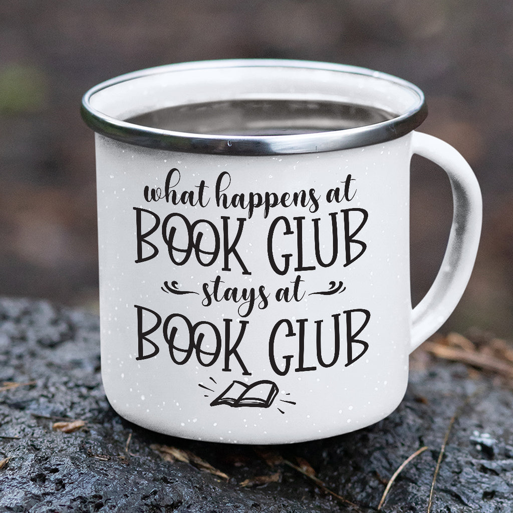 Book Club White Stainless Steel Mug