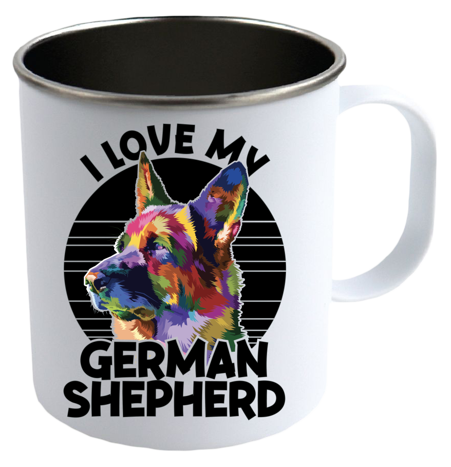 German Shepherd Stainless Steel Mug