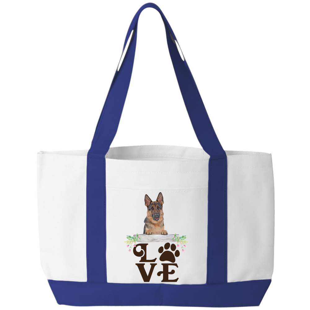 LOVE German Shepherd Tote Bag