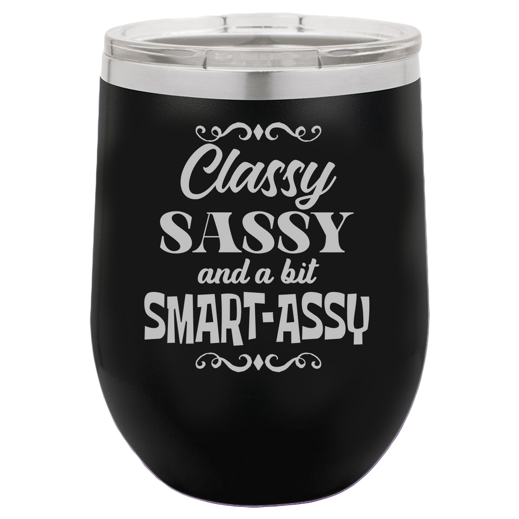 Smart Assy - Wine Laser Etched Tumbler