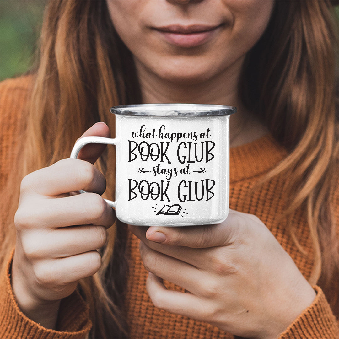 Book Club White Stainless Steel Mug